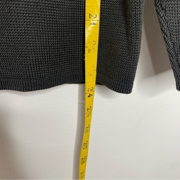 Peruvian Connection dark grey knit cardigan blazer - Picture 5 of 8